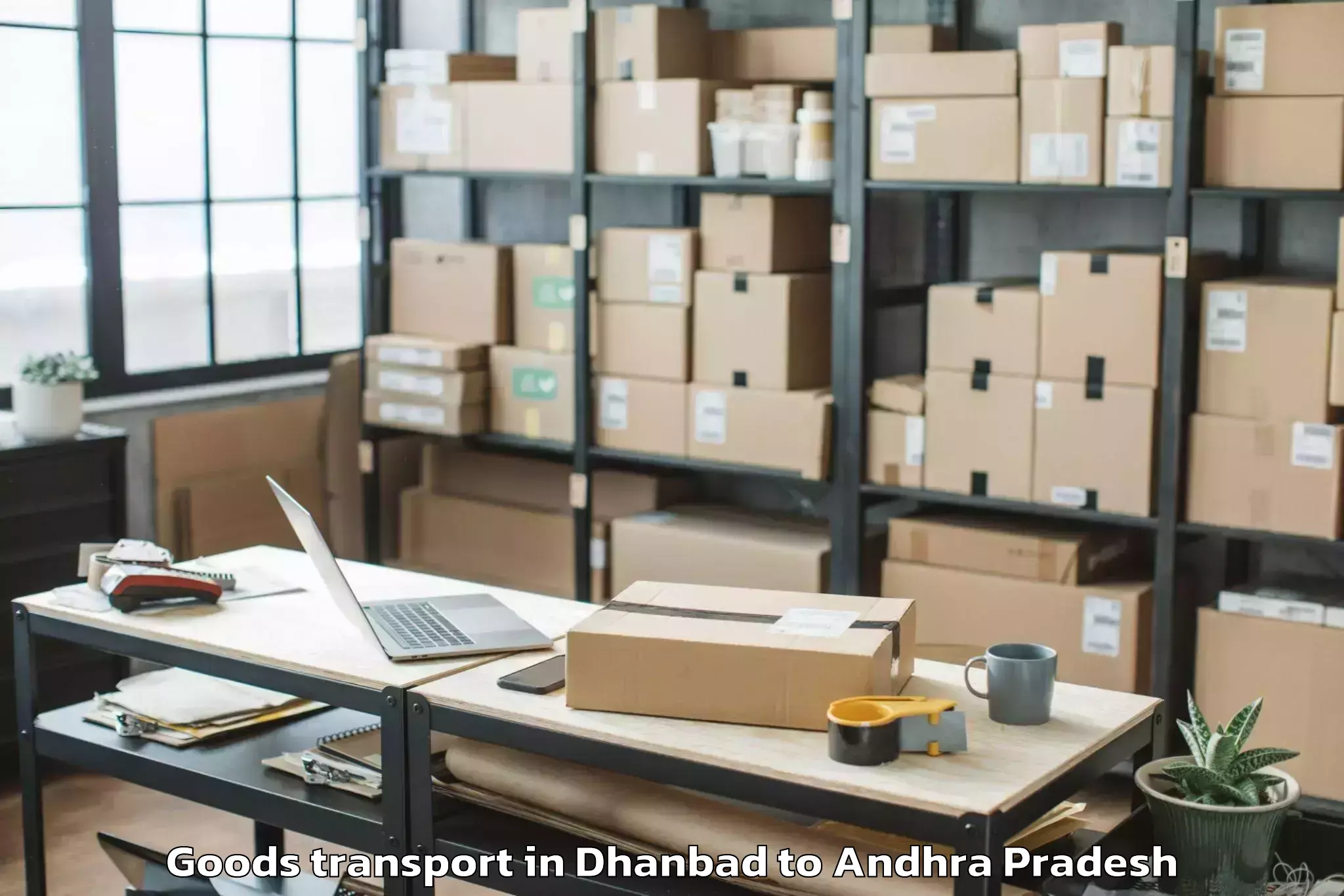 Book Your Dhanbad to Gangavaram Port Goods Transport Today